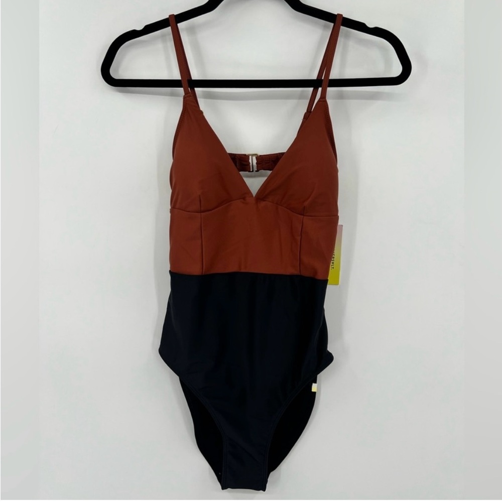 Summersalt Black and Brown One Piece Swimsuit - Size 4
